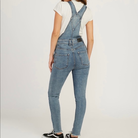 RVCA Skinny Jean Overalls - Picture 2 of 7